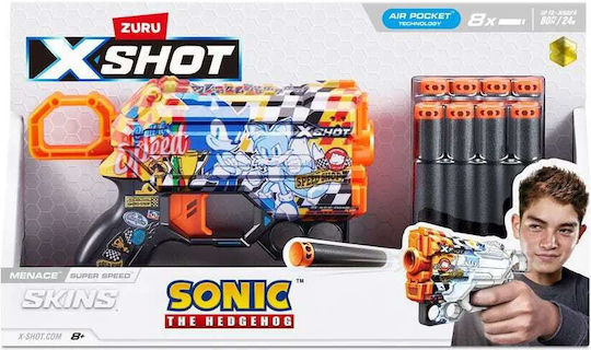 Детска играчка Zuru X Shot Blaster Menace Супер Скорост 8 стрели