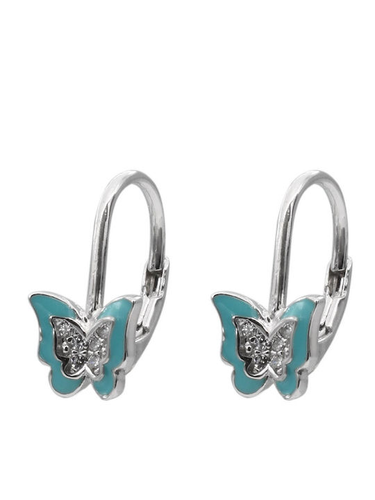 GLS Jewels Kids Earrings Pendants Butterflies made of Silver