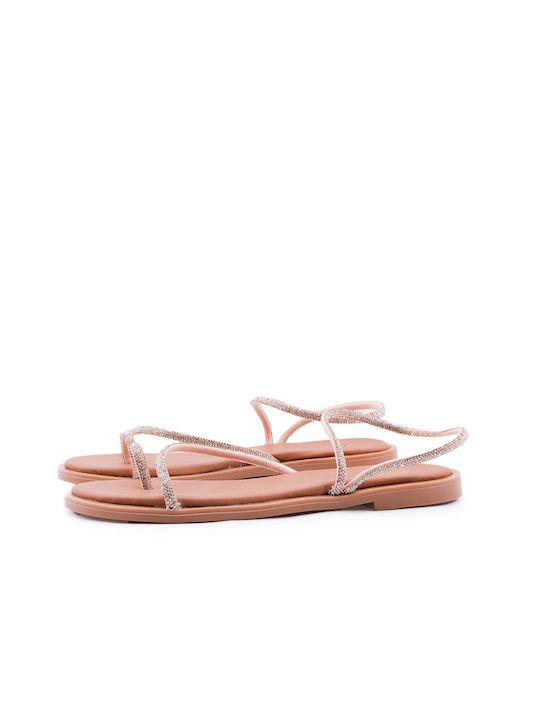 Love4shoes Women's Flat Sandals in Pink Color