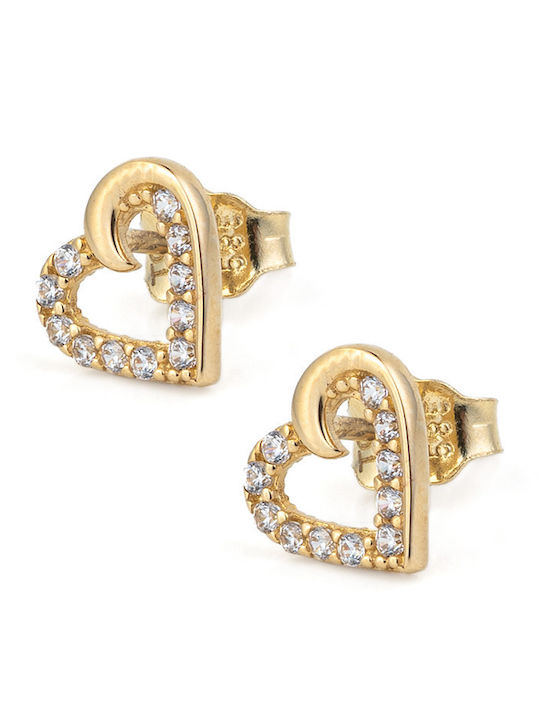 George Art Jewels Обици от Злато 14K с Камъни