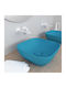 Orabella Trend Deasupra Blatului Chiuvetă Porțelan 38x38x14.4cm Turquoise Matt