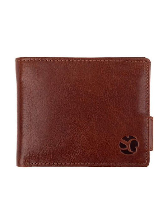 Segali Men's Leather Card Wallet Cognac