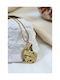 Stainless Steel Gold Seashell Asymmetric Necklace