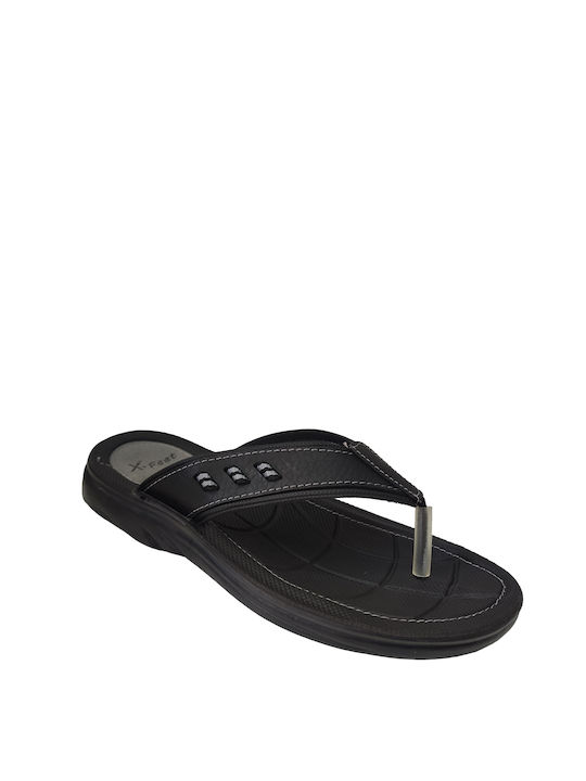 X-Feet Herren-Flip-Flops Schwarz