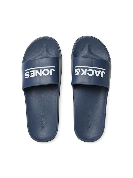 Jack & Jones Ανδρικά Slides Μπλε