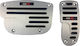 Auto Gs Set de pedale Autoturism Universal Aluminiu Argintiu 2buc