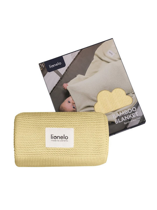 Lionelo Pătură Pepinieră Swaddling pături Bambus Galbenă Yellow 75x100cm
