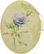 Wooden Hanging Rose Element 10.5x8cm Set of 5