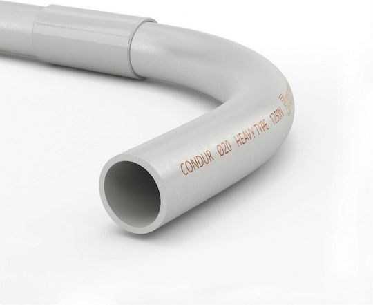 Kouvidis Βαρέως Τύπου 1250nt Electrical Conduit Angle with Diameter 20mm made of Plastic 4038020
