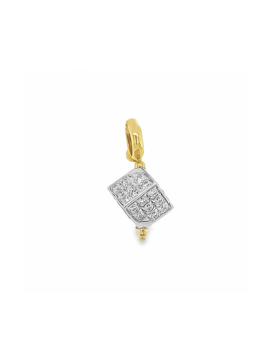 Halskette Weißgold 18K Gold Zirkon Motiv Nk10712