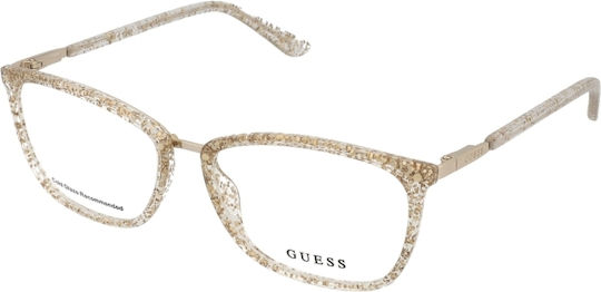 Guess Διάφανος Γυναικείος Σκελετός Γυαλιών GU2958 020