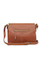 De piele Geantă de damă Crossbody Tabac maro