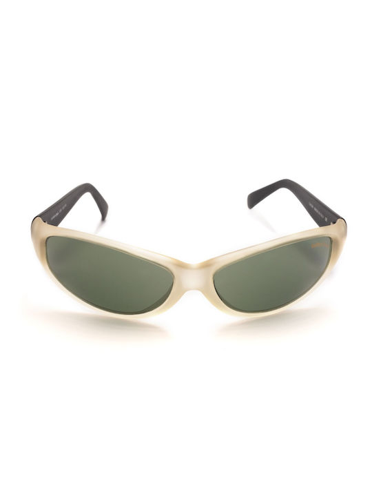 Cotton Club Sonnenbrillen mit Beige Rahmen und Grün Linse 926 3/A