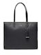 Calvin Klein Must Leather Women's Bag Shopper Shoulder Black