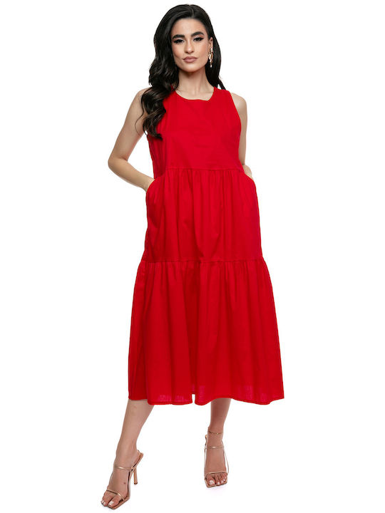 RichgirlBoudoir Καλοκαιρινό Φόρεμα Κόκκινο