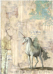 Stamperia A4 Wonderland Ριζόχαρτο Decoupage