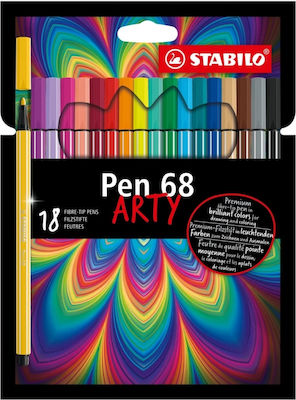 Stabilo Pen 68 Arty Marker de desen 1mm Arty St6818-1-20, 18 Colors 1buc