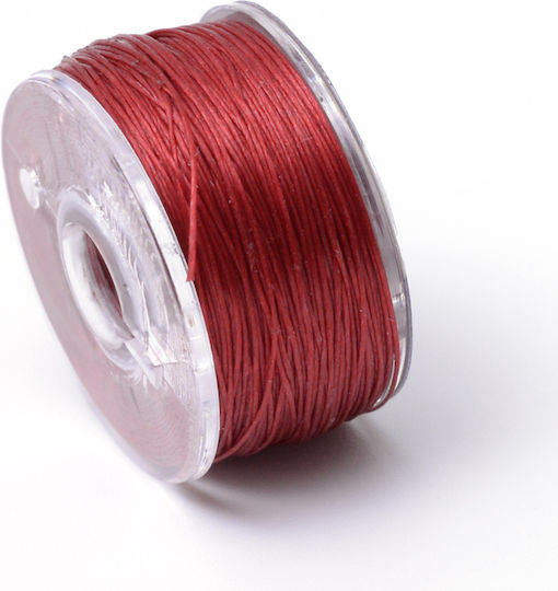 Șiret Poliester Burgundy 1mm x 50m