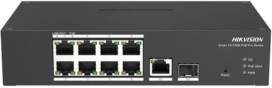 Hikvision DS-3T1310P-SI/HS Managed L2 PoE+ Switch with 8 Gigabit (1Gbps) Ethernet Ports