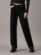Dama Tesatura Pantaloni cu Croială Slim Black