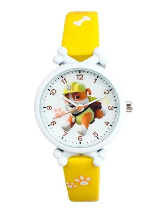 Molf's Παιδικό Αναλογικό Ρολόι 28mm Κίτρινο