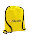 Bitcoin Crypto Rucksack Kordelzug Sporttasche Gelbe Tasche 40x48cm & dicke Schnüre