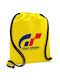 Gran Turismo Rucksack Tasche Sporttasche Gelb Tasche 40x48cm & dicke Kordeln