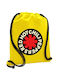 Roter Hot Chili Peppers Rucksack Zugbeutel Gelbe Tasche 40x48cm & dicke Schnüre