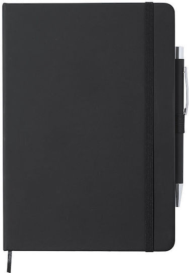Midocean Notebook 100 Sheets with Pen Holder Black