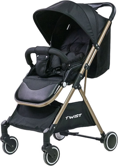 Twist Adjustable Baby Stroller Suitable for Newborn Black 6.8kg