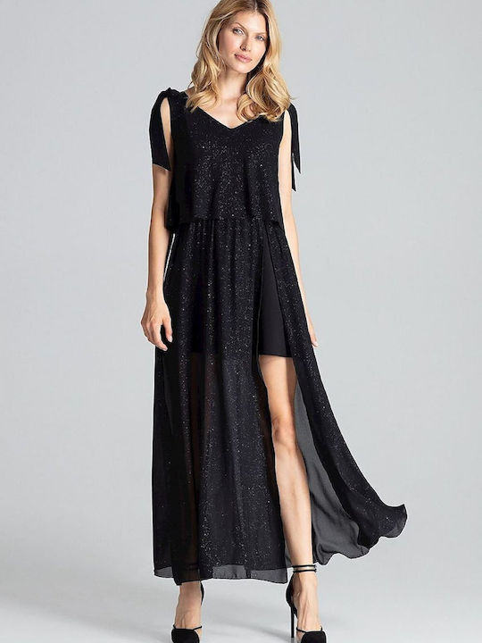 Figl Maxi Evening Dress Black