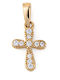 George Art Jewels Χρυσός Σταυρός 14Κ χωρίς Αλυσίδα