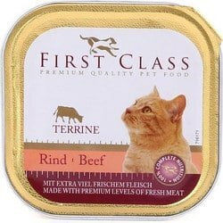 First Class Terrine Υγρή Τροφή για Γάτες σε Ταψάκι με Μοσχάρι 100gr