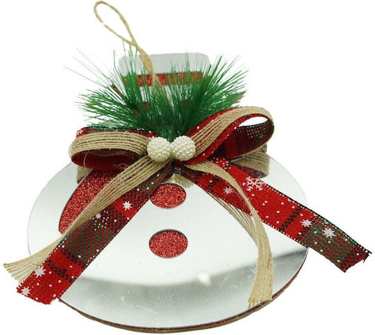 Hängender Schneemann Ornament Weiß 17x14cm