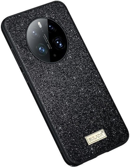Umschlag Rückseite Silikon / Leder Wasserdicht Schwarz (Huawei Mate 50 Pro)