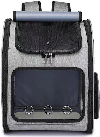 Ikaros Rucsac pentru transport câine / pisici până la 8kg Gri M42xL34xA26cm.