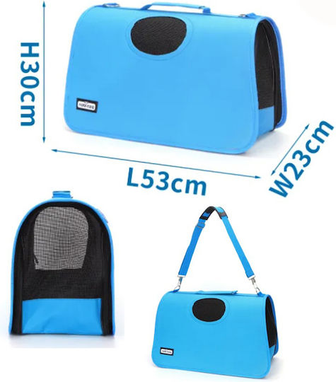 Nobleza Dog/Cat Carrying Blue Shoulder Bag L53xW30xH23cm Μ53xΠ30xΥ23εκ.