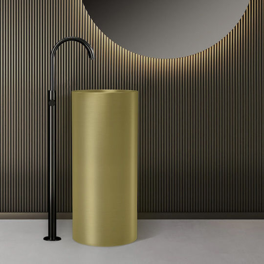 Karag 4609F-LG Deasupra Blatului Chiuvetă Porțelan 38x38x85cm Oro