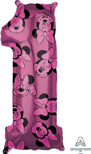 Μπαλόνι Αριθμός 1 Minnie Jumbo Mouse 66εκ.