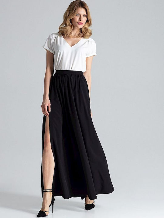 Figl Maxi Skirt in Black color