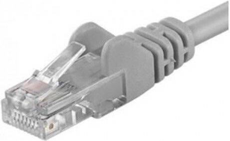 PremiumCord Cat.5e (Gigabit) Καλώδιο Δικτύου Ethernet 0.5m Γκρι