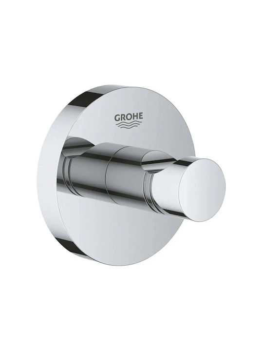 Grohe Άγκιστρο Μπάνιου Μονό με Βίδες Ασημί