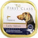 First Class Wet Food Dogs in Trays with Salmon 300gr