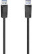 HAMA USB 3.0 Cable USB-A male - USB-A male Μαύρο 1.5m 00200624