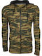 Hooded Khaki Sweatshirt