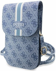 Guess Wallet Silicone with Strap Blue