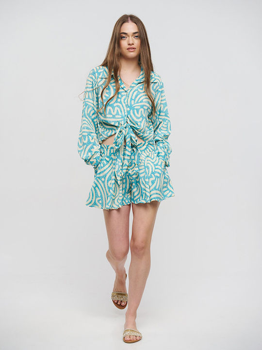 Ble Resort Collection Женско Къси панталони Плажно облекло Turquoise