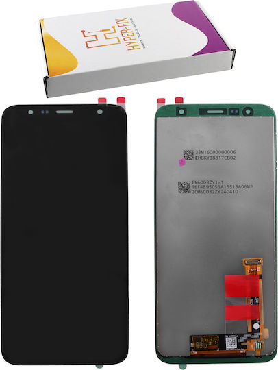 Hyper Fix Οθόνη με Μηχανισμό Αφής και Πλαίσιο για Samsung J415 J4 PLUS, J610 J6 Plus (Μαύρο)