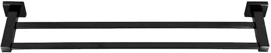 Import Hellas 3148 Double Wall-Mounted Bathroom Rail Inox Black