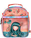 Santoro School Insulated Hand Lunch Bag Orange Gorjuss 20 x 8.5 x 24cm